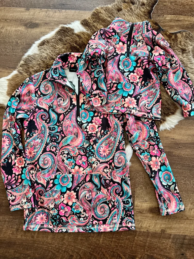 Kids Midnight Blooms Pullover
