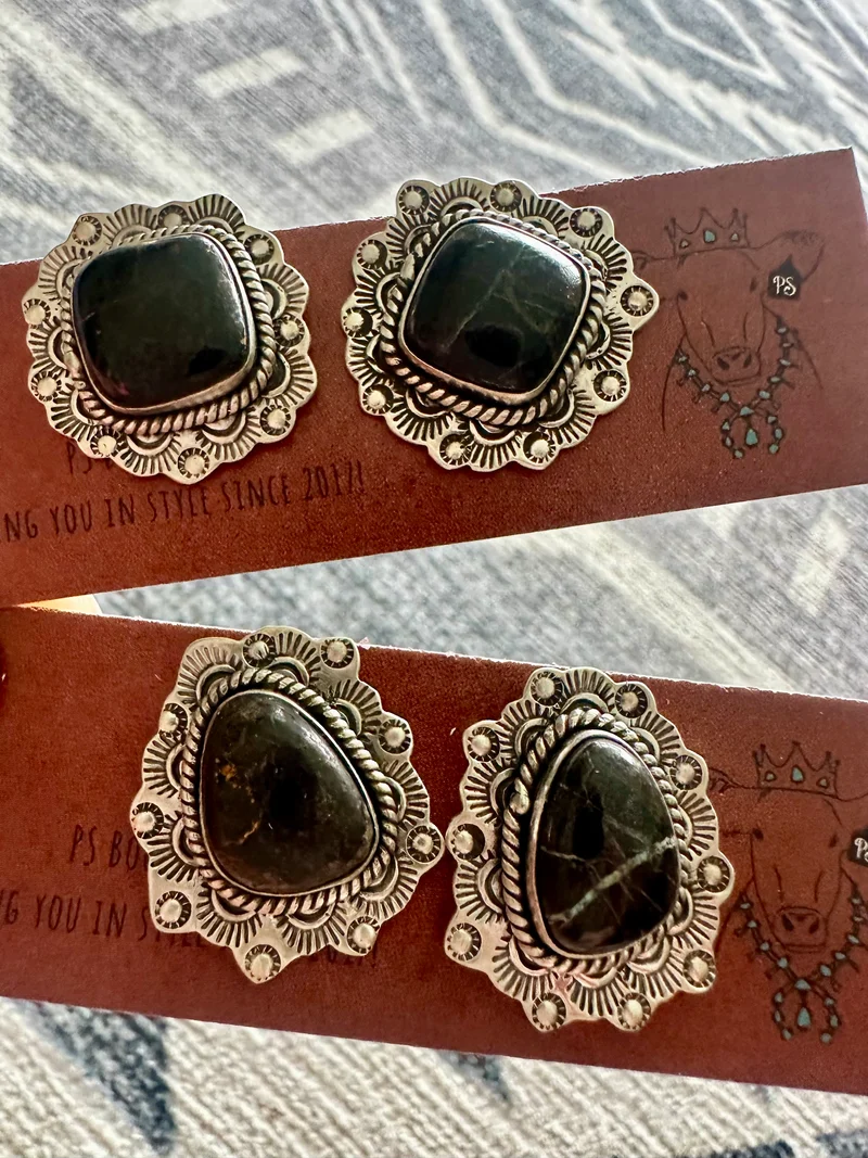 Blackjack Stud Earrings
