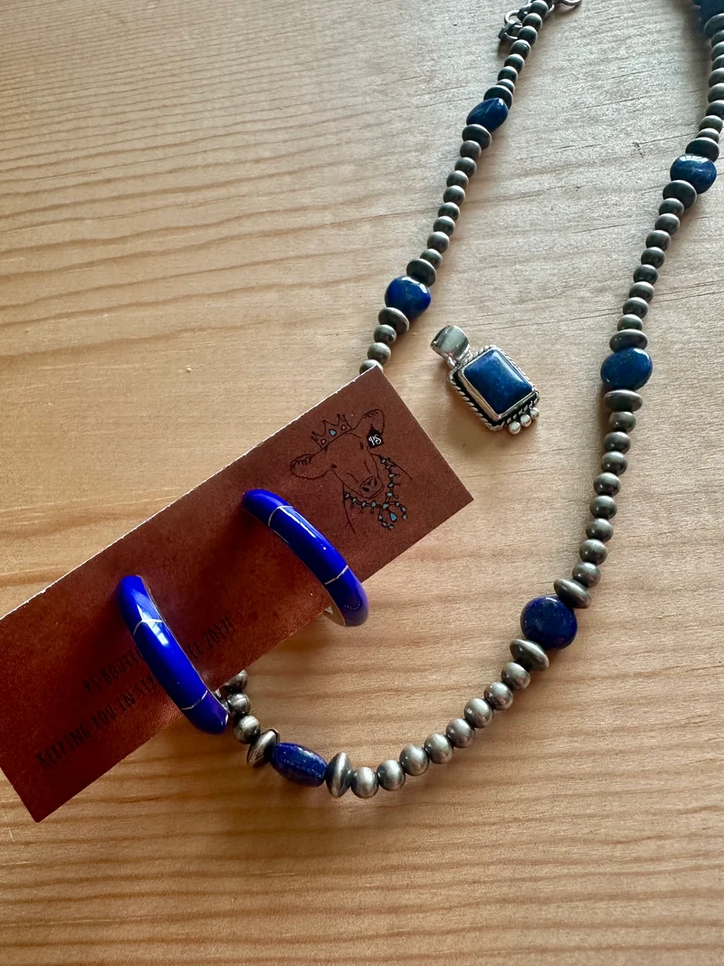 Lapis / Pearls Necklace
