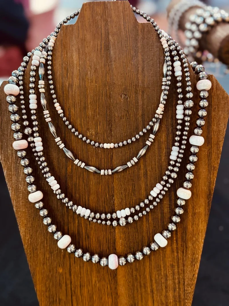 Pink Conch & Pearls