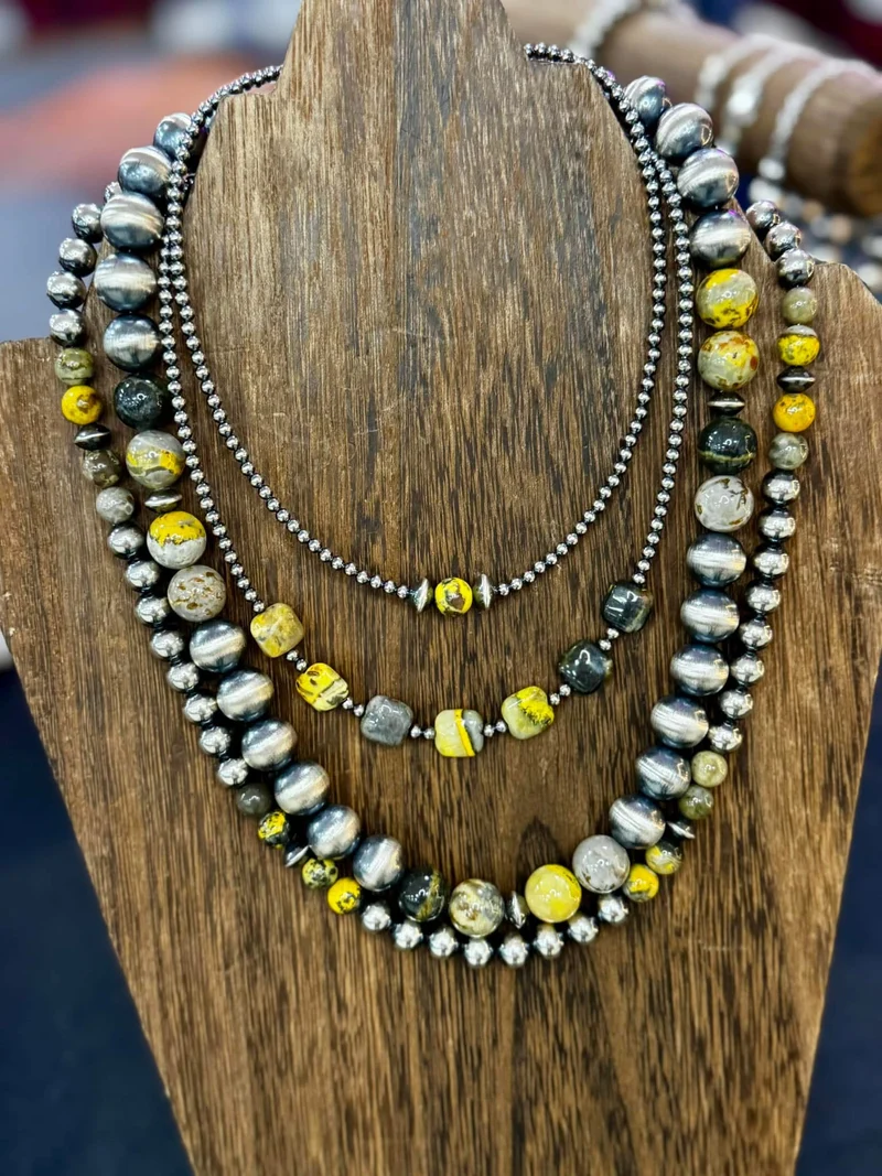 Bumblebee Jasper & Pearls