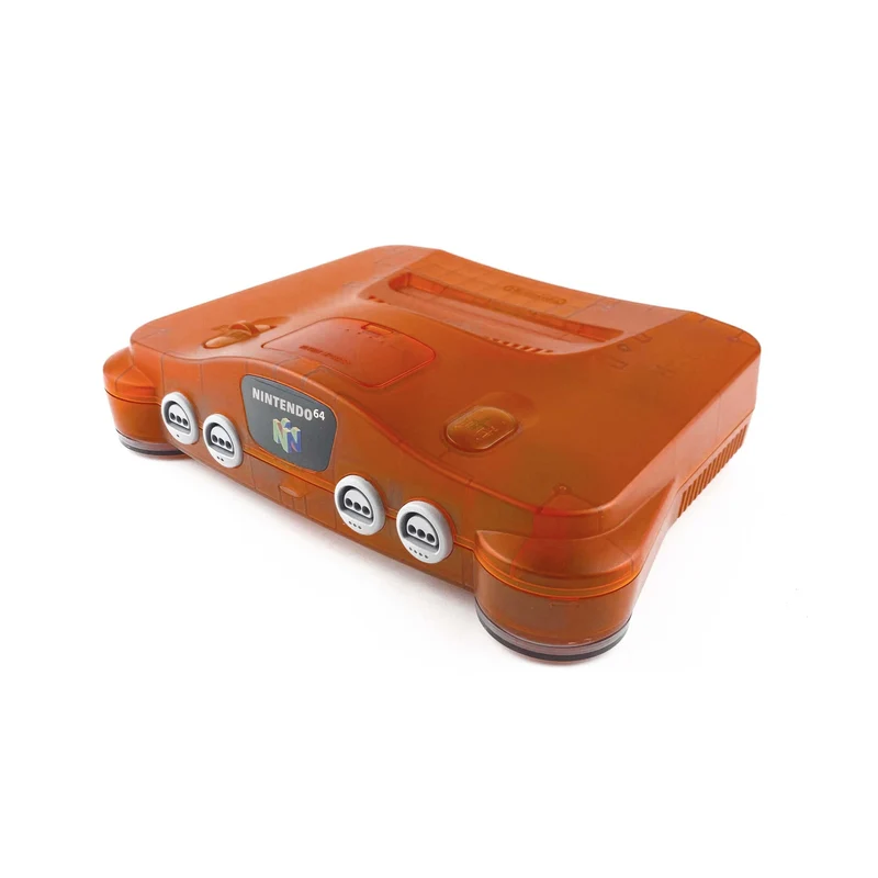 Nintendo N64 Funtastic Fire Orange Console Bundle (NUS-001)