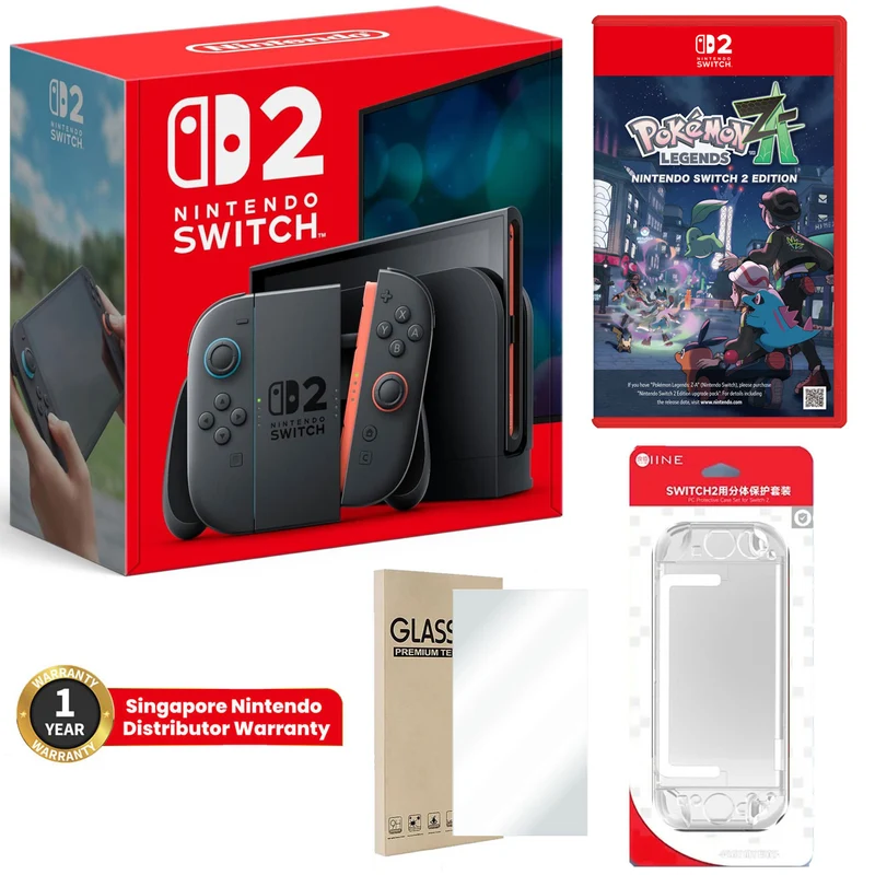 Nintendo Switch 2 Console + Pokemon Legends Z-A Bundle w 1 Year Warranty by Nintendo Distributor Singapore