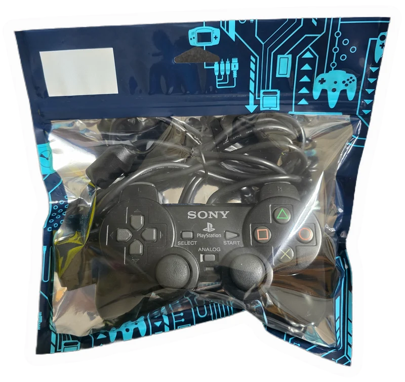 Dual Shock PlayStation 2 Official Sony Black Controller SCPH 10010
