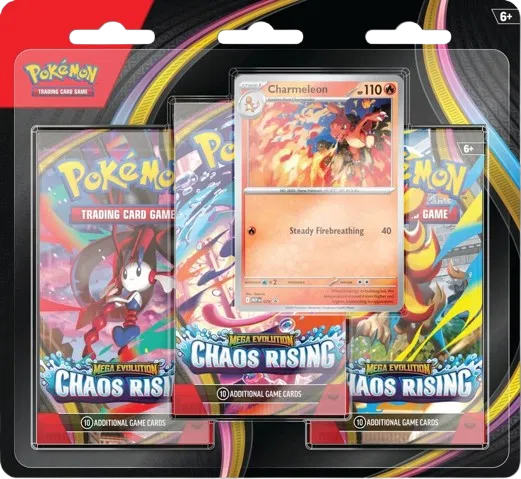 Pokemon - Chaos Rising 3 Pack Blister [Charmeleon]