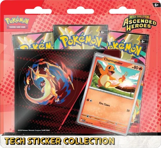Pokemon- Ascended Heroes Tech Sticker Collection [Charmander]