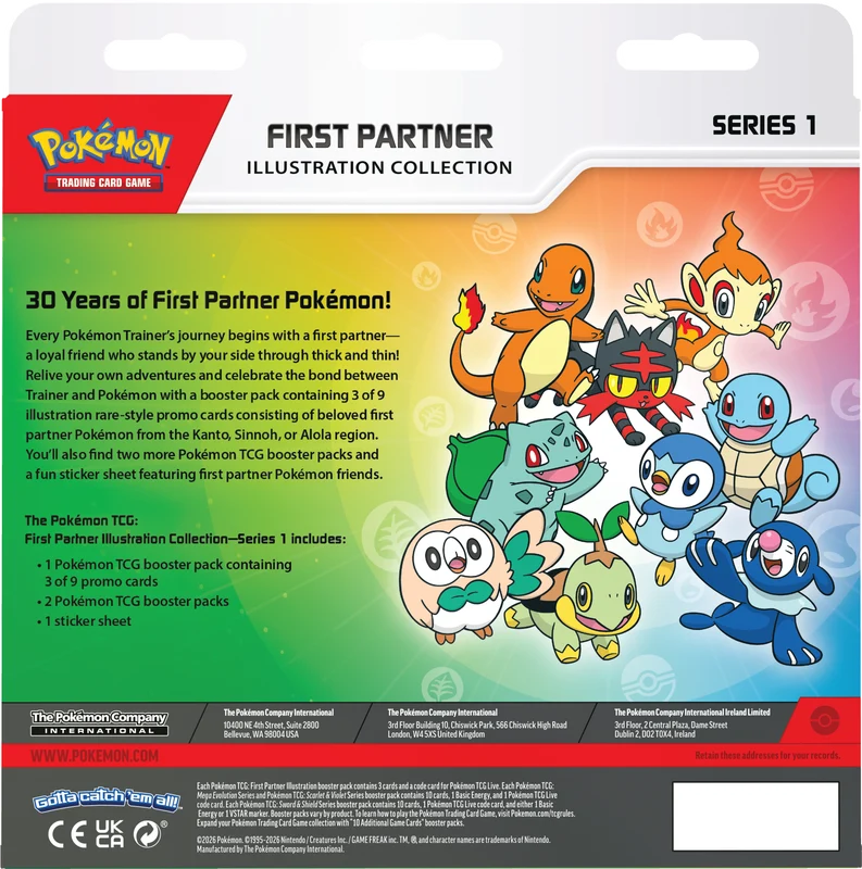 Pokémon - First Partner Illustration Collection - Series 1