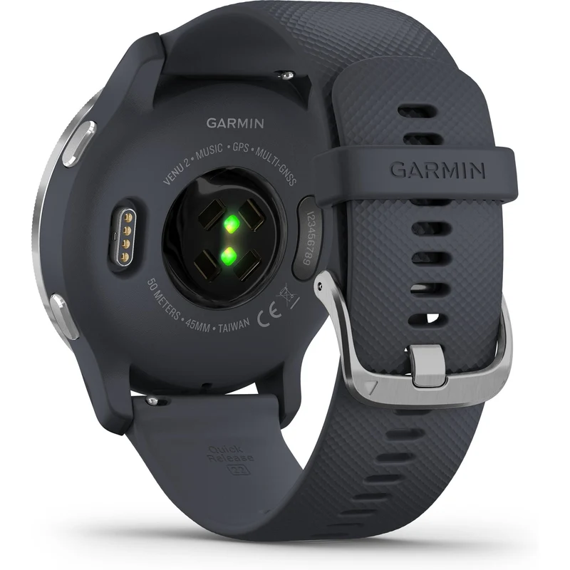 Garmin Venu 2 GPS Smartwatch, Granite Silver Blue