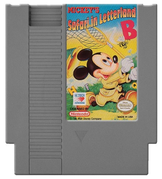 Mickey's Safari in Letterland - Nintendo NES