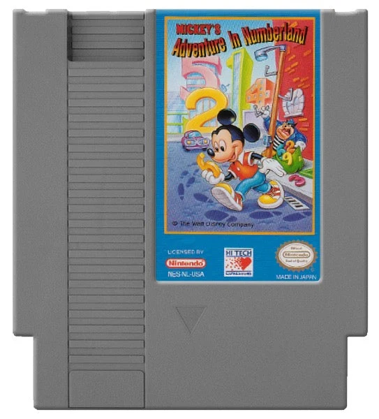 Mickey's Adventure in Numberland - Nintendo NES