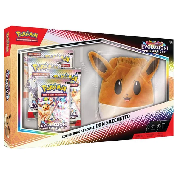 Pokémon Scarlatto e Violetto Evoluzioni Prismatiche Collezione con Sacchetto ITA