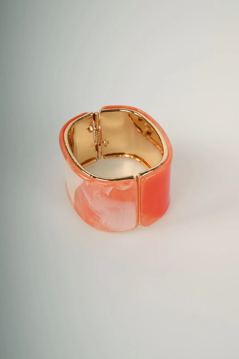 Bracciale rigido effetto marmo