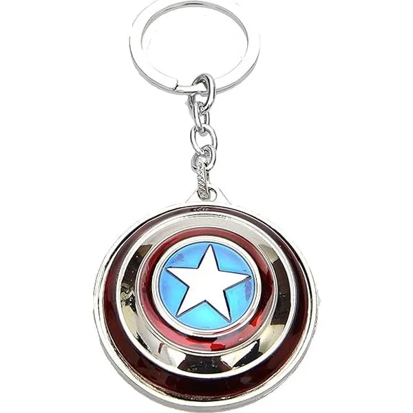 Portachiavi Captain America Scudo Metallo