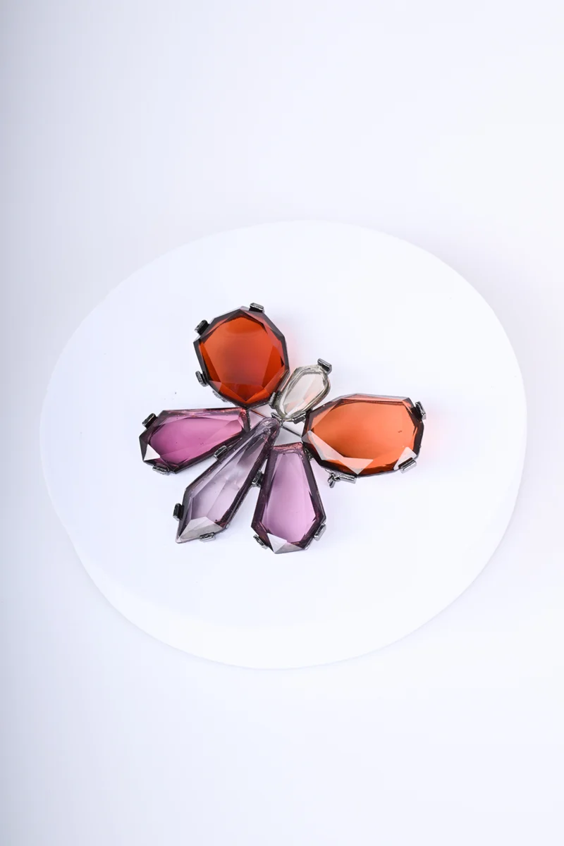 Spilla Libellula in pietre oversize