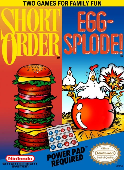 Short Order/Eggsplode - Nintendo NES