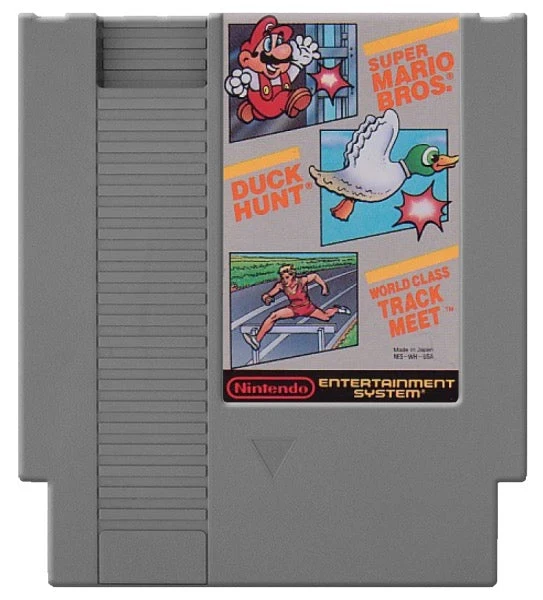 Super Mario Bros. / Duck Hunt / World Class Track Meet - Nintendo NES