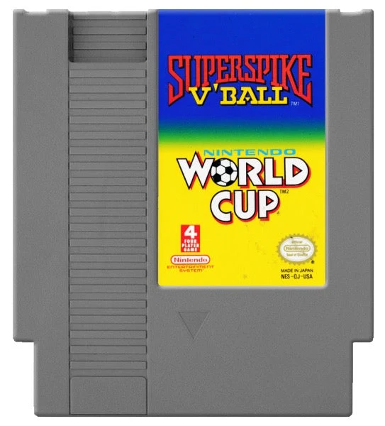 Super Spike Volleyball and World Cup Soccer - Nintendo NES