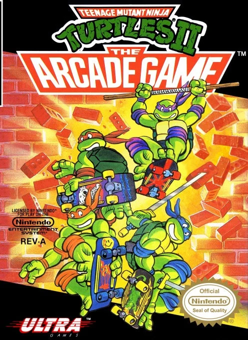 Teenage Mutant Ninja Turtles II The Arcade Game - Nintendo NES