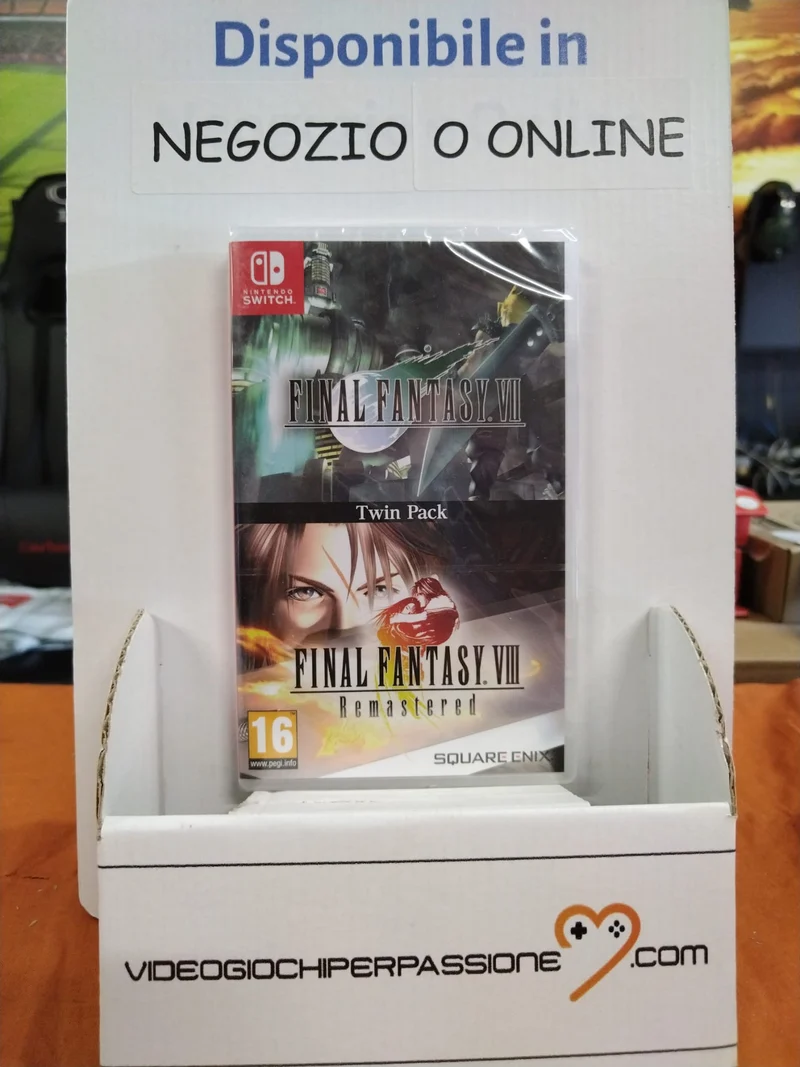 Final Fantasy VII + Final Fantasy VIII Remasterd Nintendo Switch Edizione INGLESE