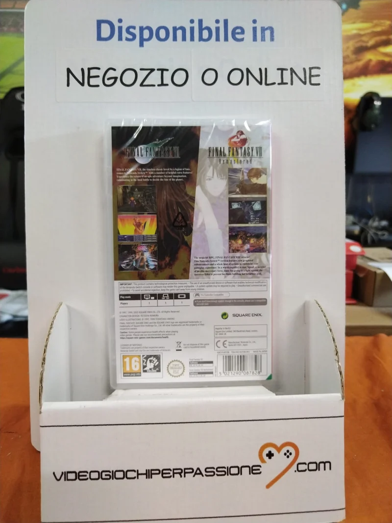 Final Fantasy VII + Final Fantasy VIII Remasterd Nintendo Switch Edizione INGLESE