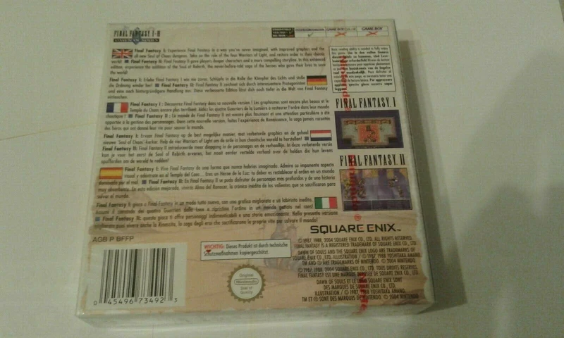 FINAL FANTASY 1&2 DAWN OF SOULS NINTENDO GBA (versione europea)