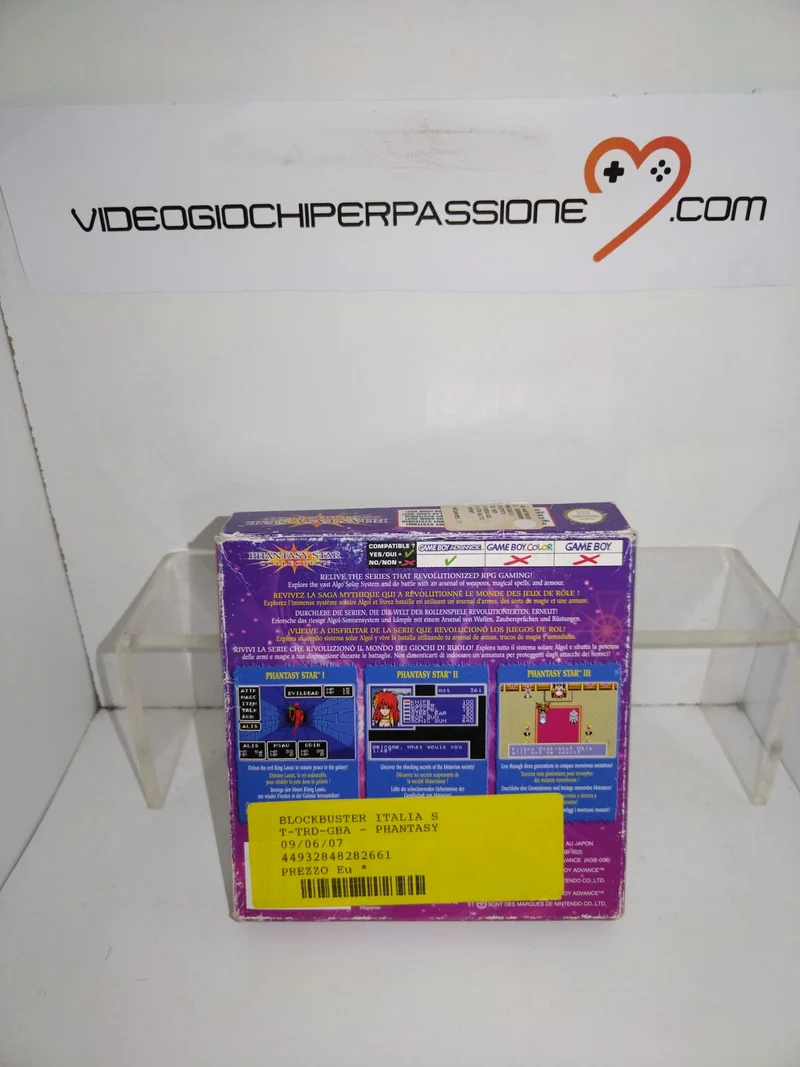 PHANTASY STAR COLLECTION NINTENDO GBA (versione europea)