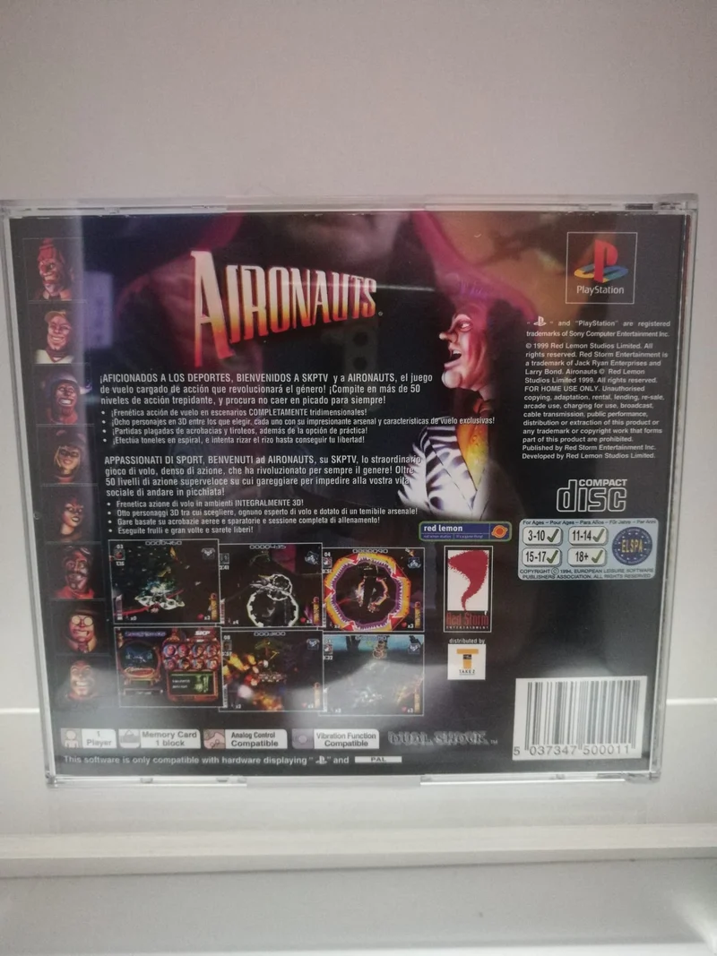 AIRONAUTS PS1 (versione italiana)(usato garantito)