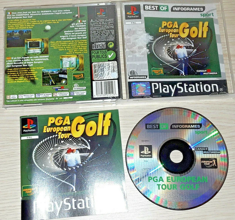 PGA EUROPEAN TOUR GOLF PS1 (versione europea)