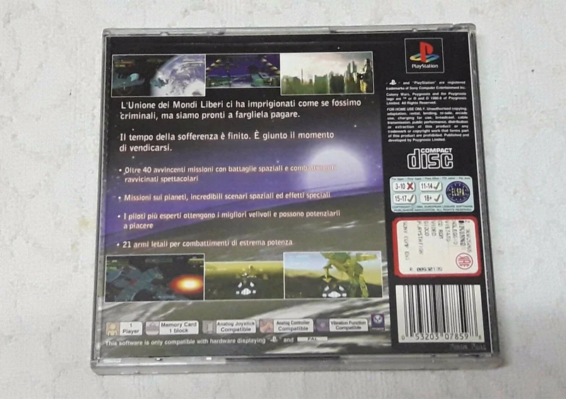 COLONY WARS : VENGEANCE PS1 (versione italiana)
