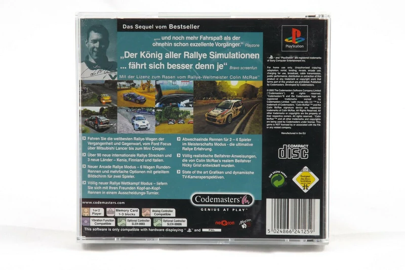 COLIN MCRAE RALLY 2.0 PS1 (versione tedesca)