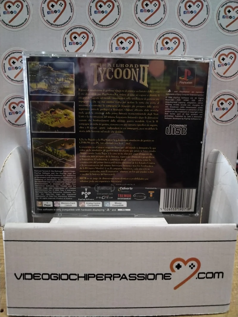 RAILROAD TYCOON II PS1 (versione italiana, spagnola)