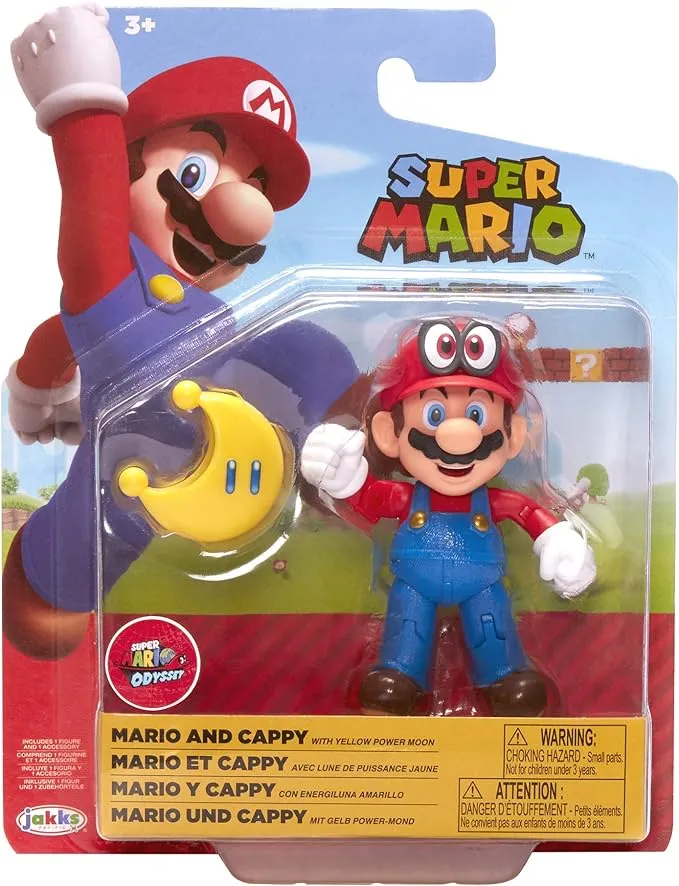 Super Mario 4" Figure Assortment – Collectible Action Figures