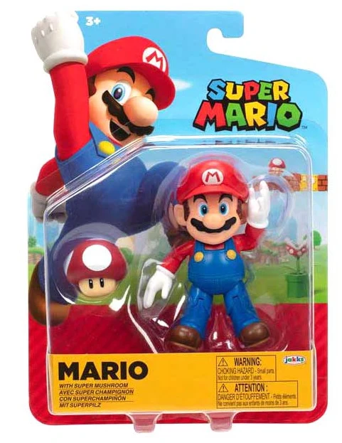 Super Mario 4" Figure Assortment – Collectible Action Figures