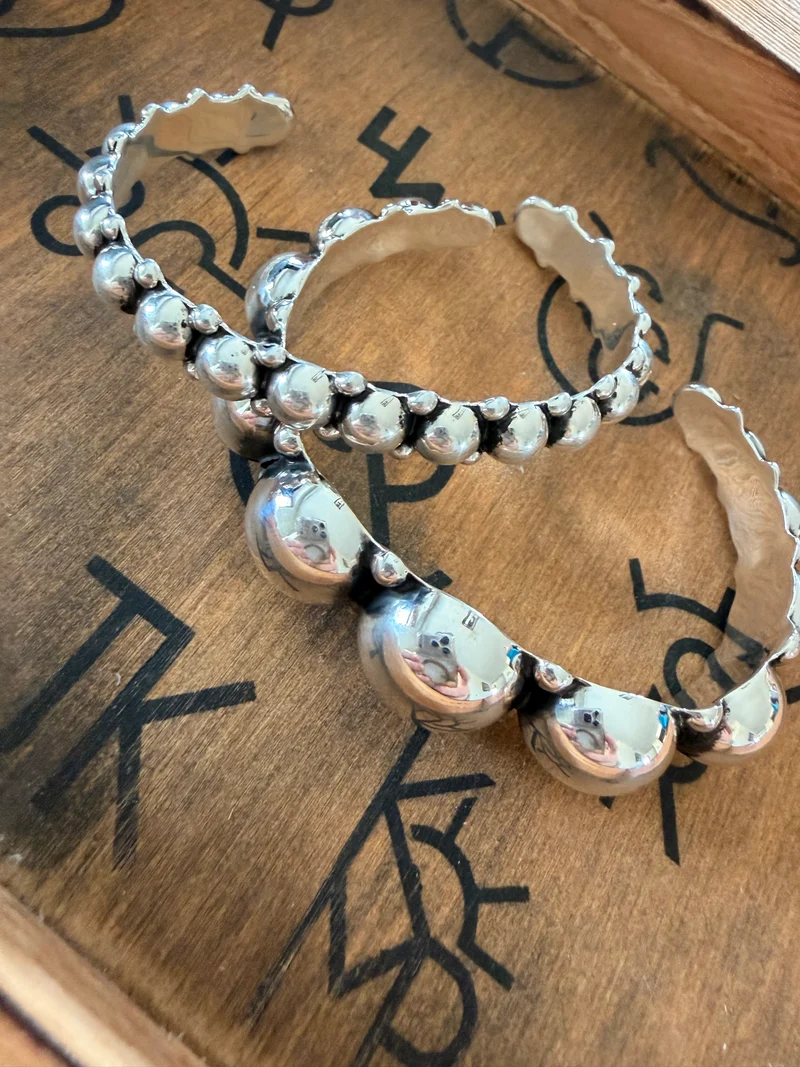 Sterling Pearls Cuff Bracelets