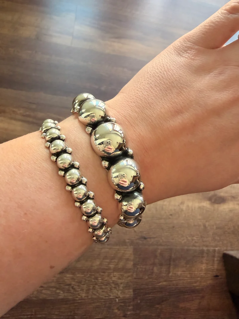 Sterling Pearls Cuff Bracelets