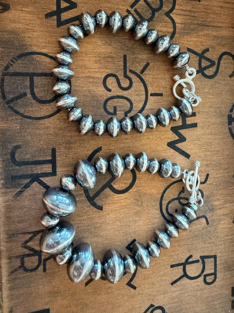 Saucer Pearl Bracelets