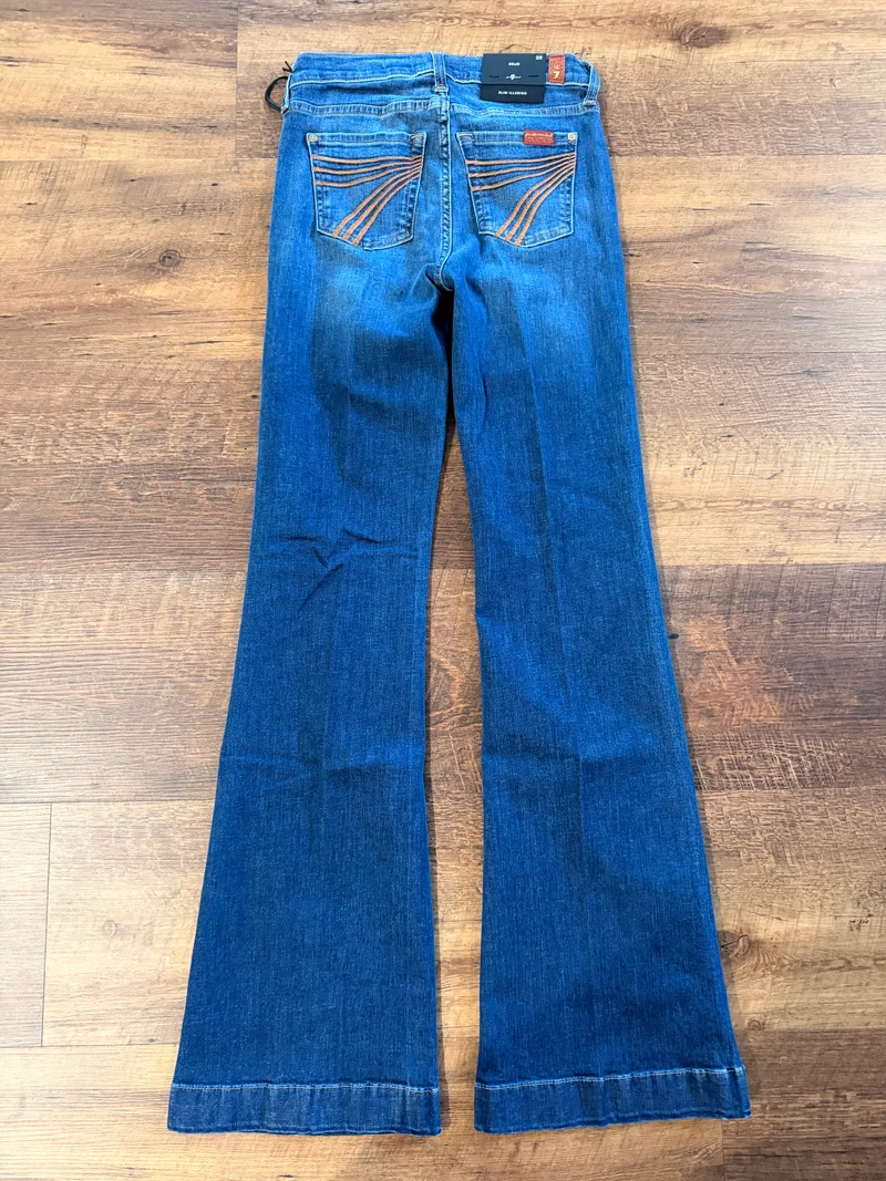 7FAM BRONZE STITCH 3DJ DOJOS - 32” inseam -