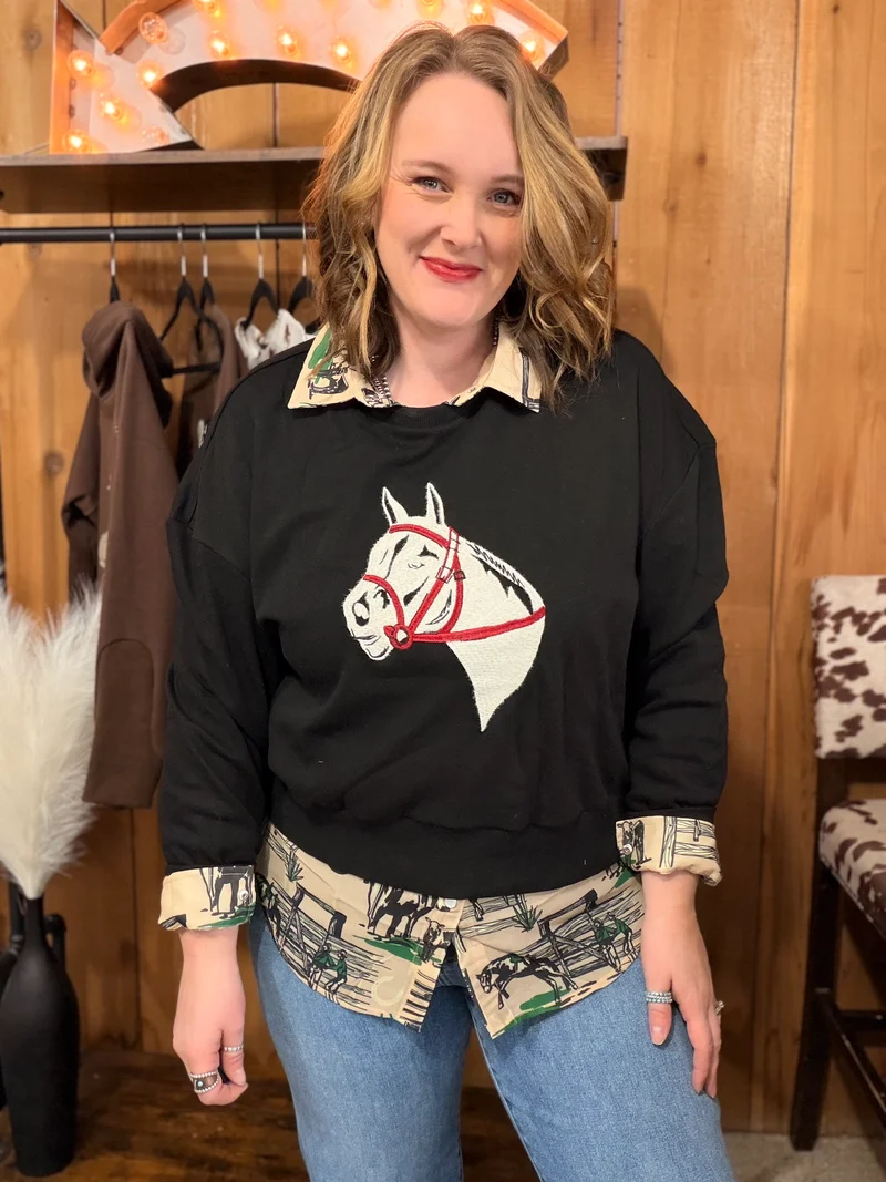Greener Pastures Button Down Top
