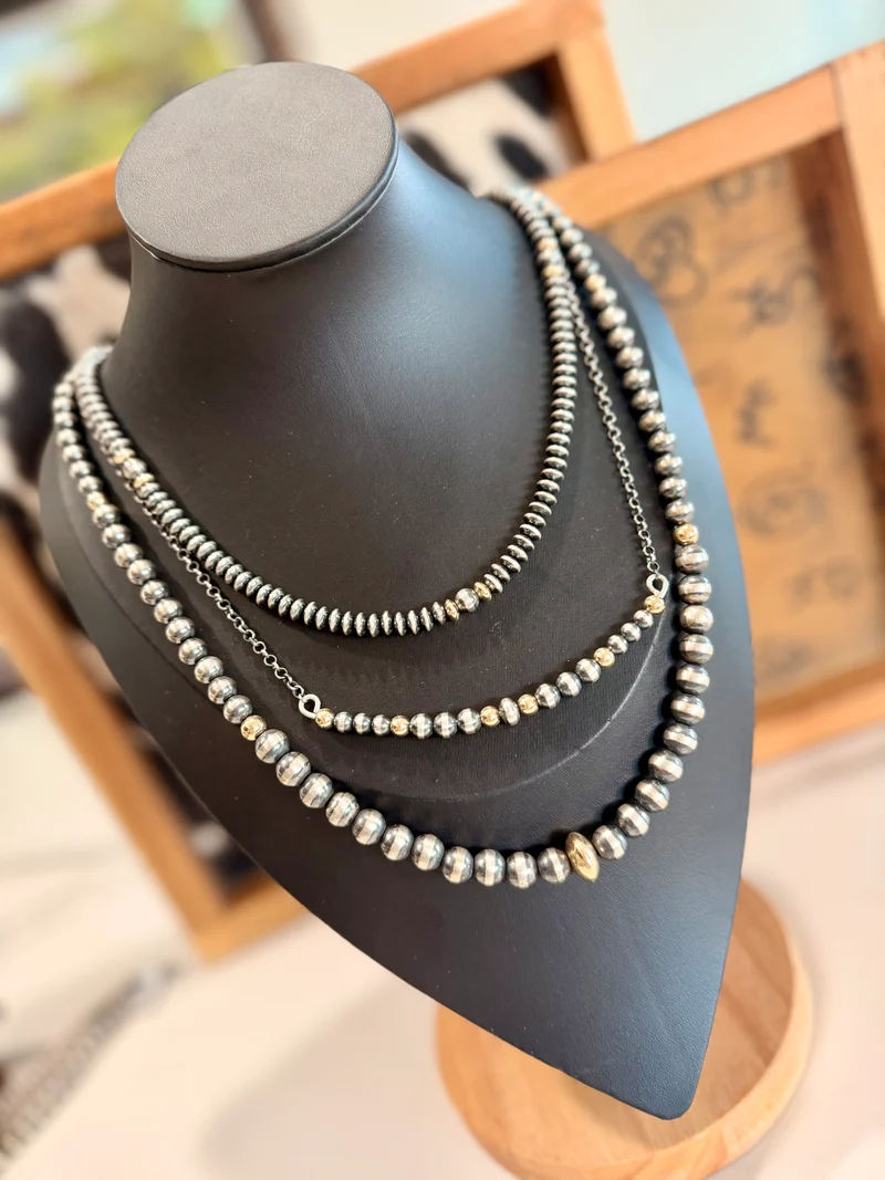 Mixed Metals Necklace Stack
