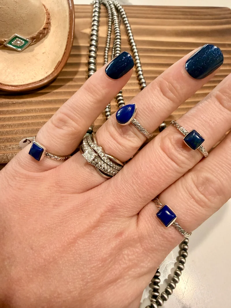 Blue Lapis Rings