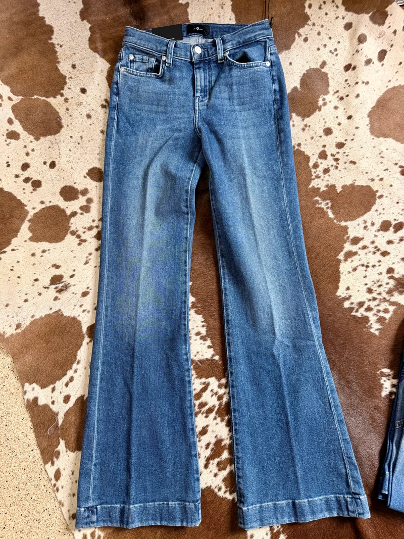 7FAM BLUES STITCH DOJOS - 34” inseam (1ZD)