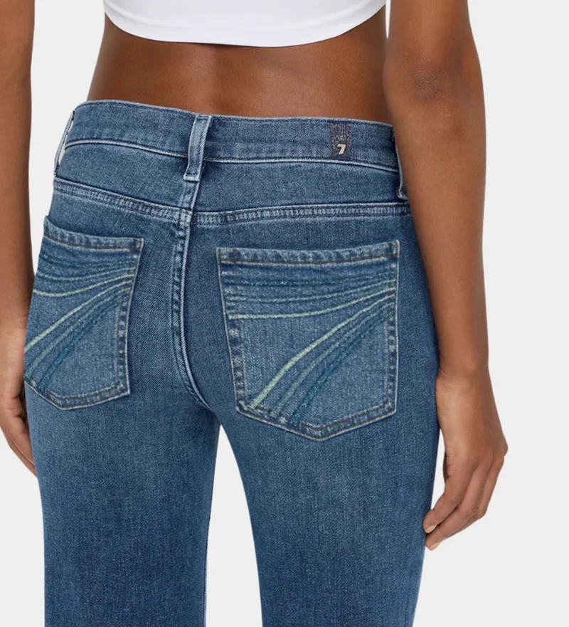 7FAM BLUES STITCH DOJOS - 34” inseam (1ZD)