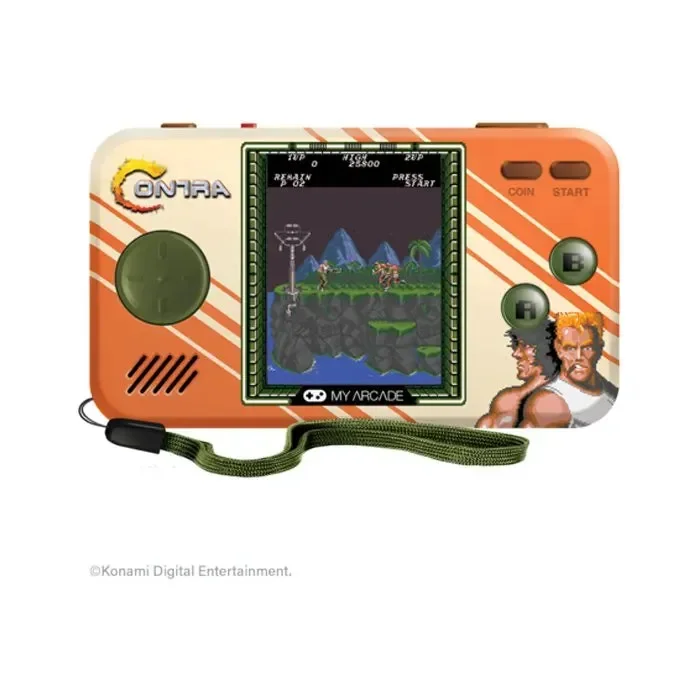 My Arcade Contra Pocket Player Portable Gaming System With 2 Titles