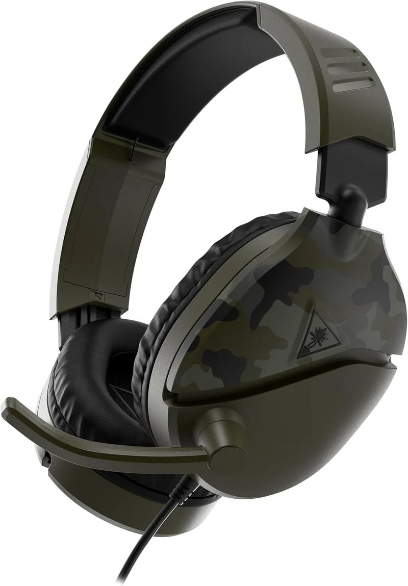 Cuffie Gaming Recon 70P Green Camo Multipiattaforma Turtle Beach