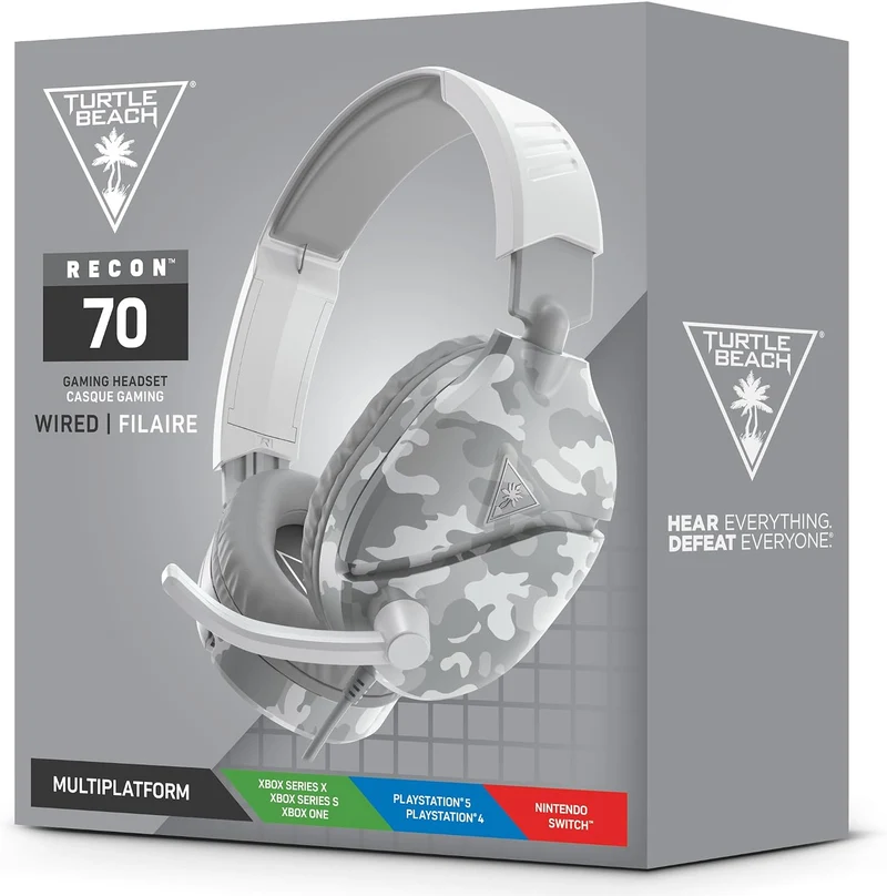 Cuffie Gaming Recon 70 Arctic Camo Multipiattaforma Turtle Beach
