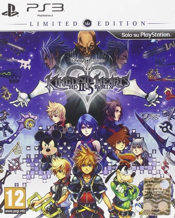 Kingdom Hearts HD 2.5 Remix Limited Edition PS3 - Usato