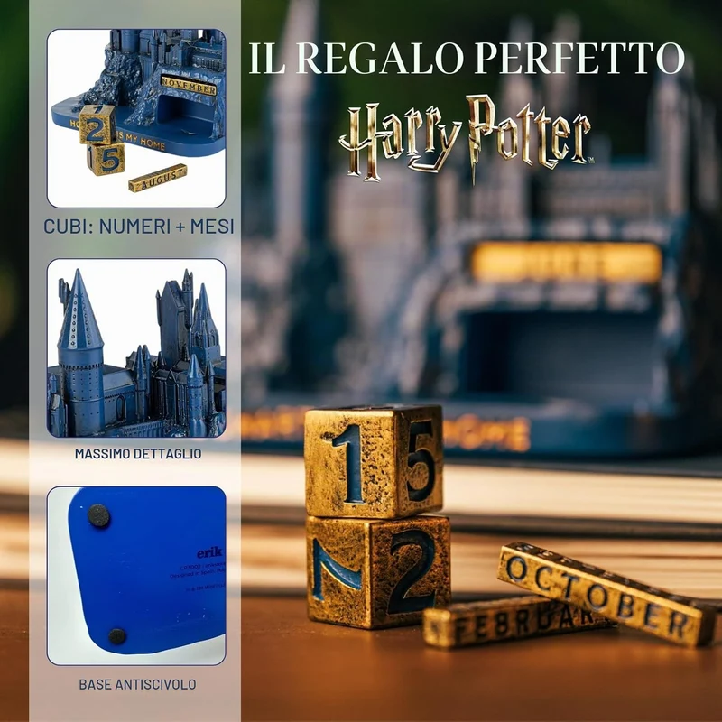 Harry Potter Hogwarts Calendario Perpetuo 3D