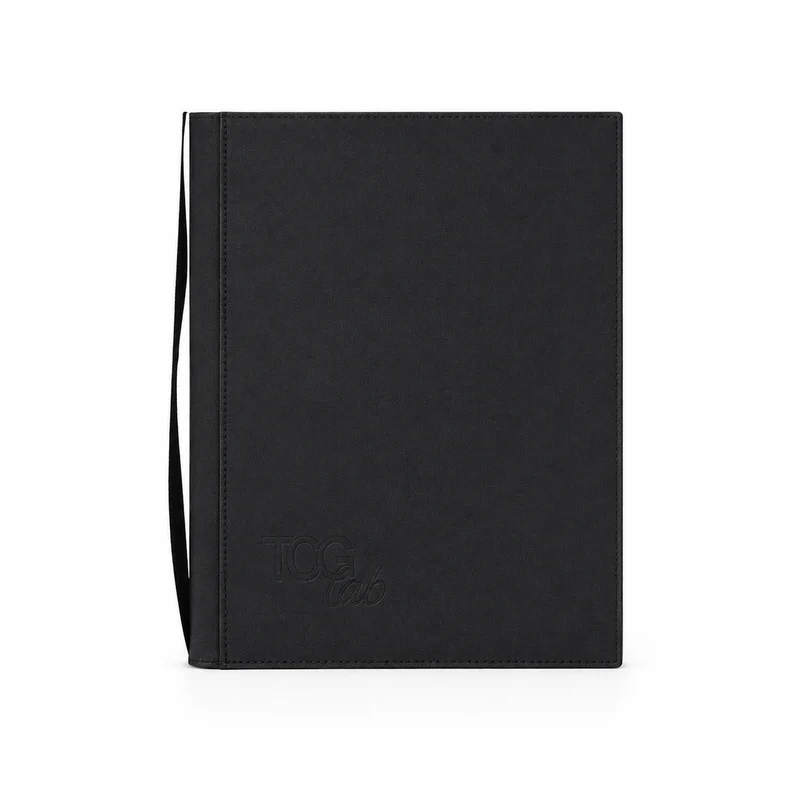 TCGLab Raccoglitore XL Carte 12 Tasche Nero Zip Gialla