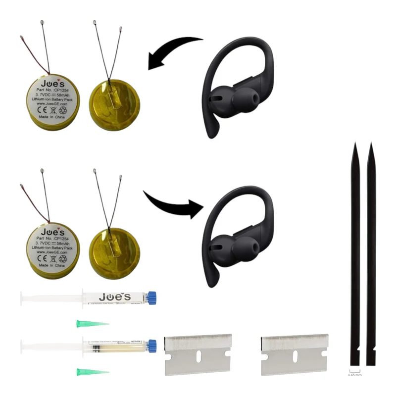 Beats By Dre Powerbeats Pro Earphones Round Battery Replacement (New) - Parts