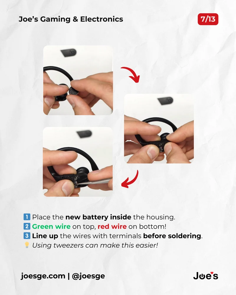 Beats By Dre Powerbeats Pro Earphones Round Battery Replacement (New) - Parts